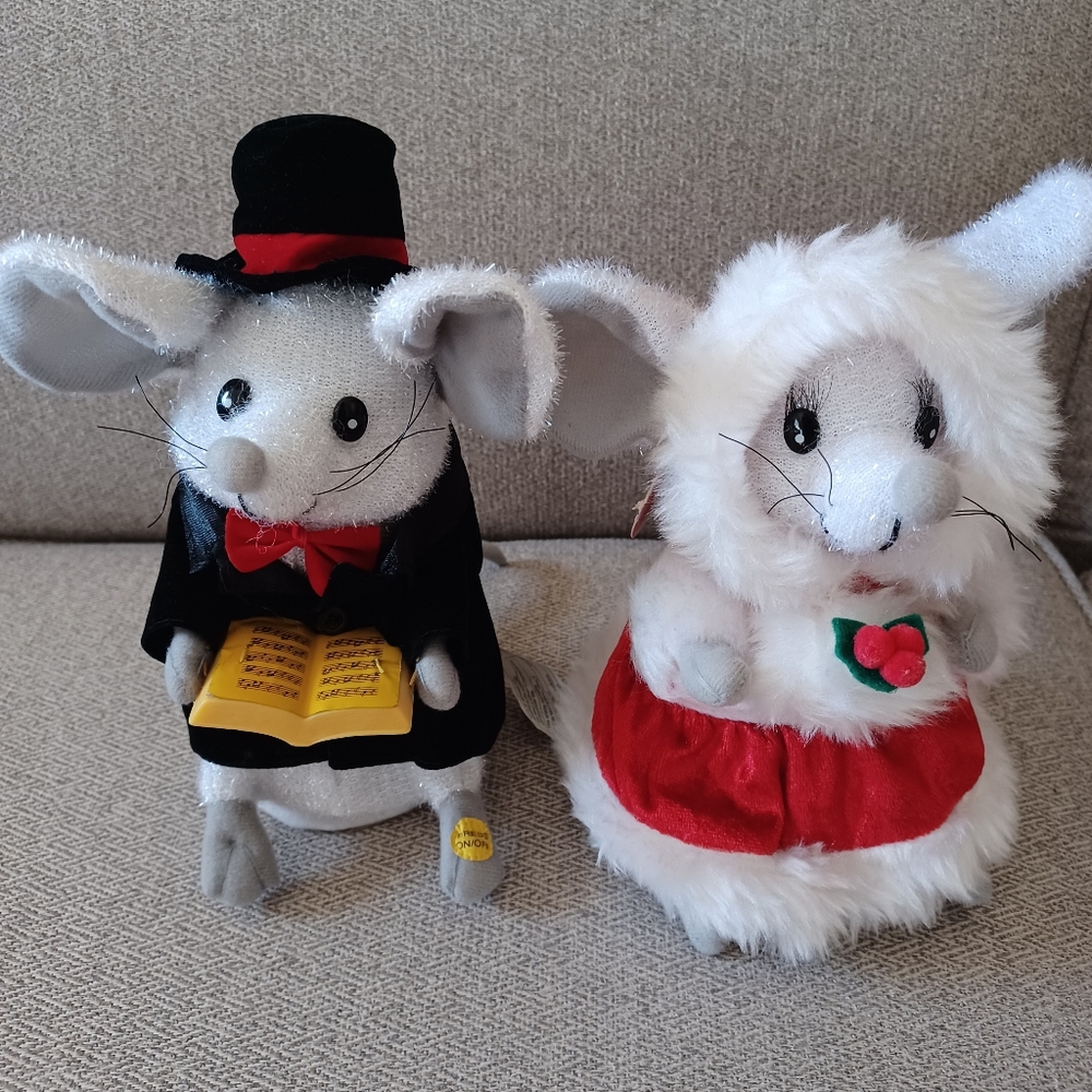 Vinrage GEMMY, Christmas Singing Mice